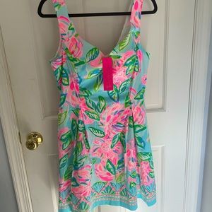 Lilly Pulitzer Linnet Stretch dress Totally Blossom NWT size 10